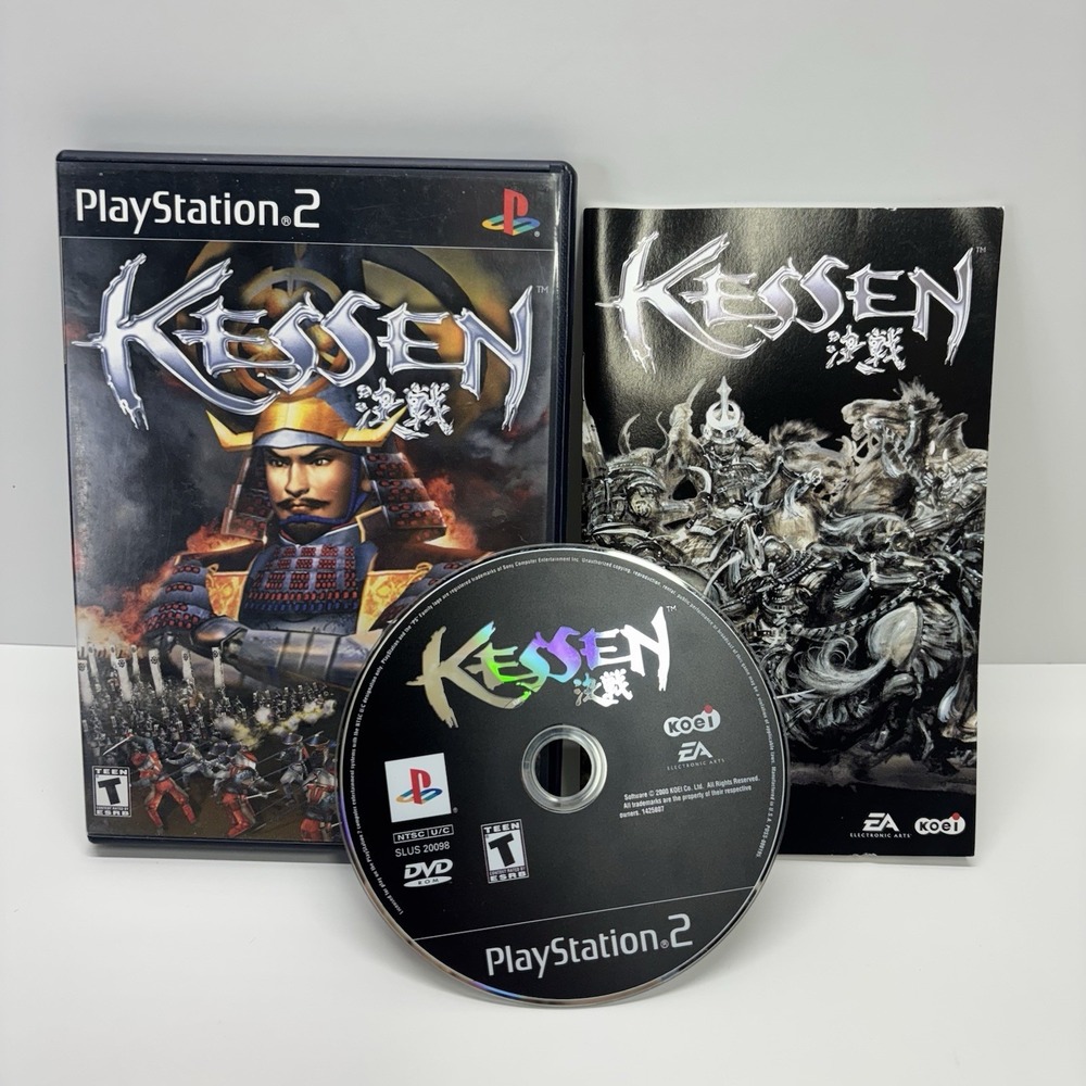 Kessen (Sony PlayStation 2, 2000) PS2 - Complete CIB - TESTED & Working !‎